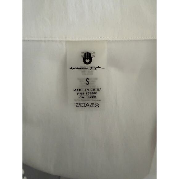 Spiritual Gangster Bridget Crop Zip Jacket / Vest 2-Way Bright White Small NWT - Picture 9 of 16